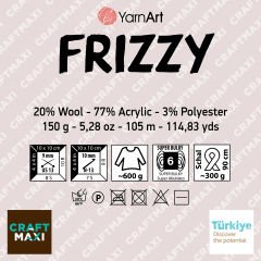 YARNART FRIZZY - MULTICOLOR KNITTING YARN