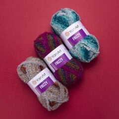 YARNART FRIZZY - MULTICOLOR KNITTING YARN