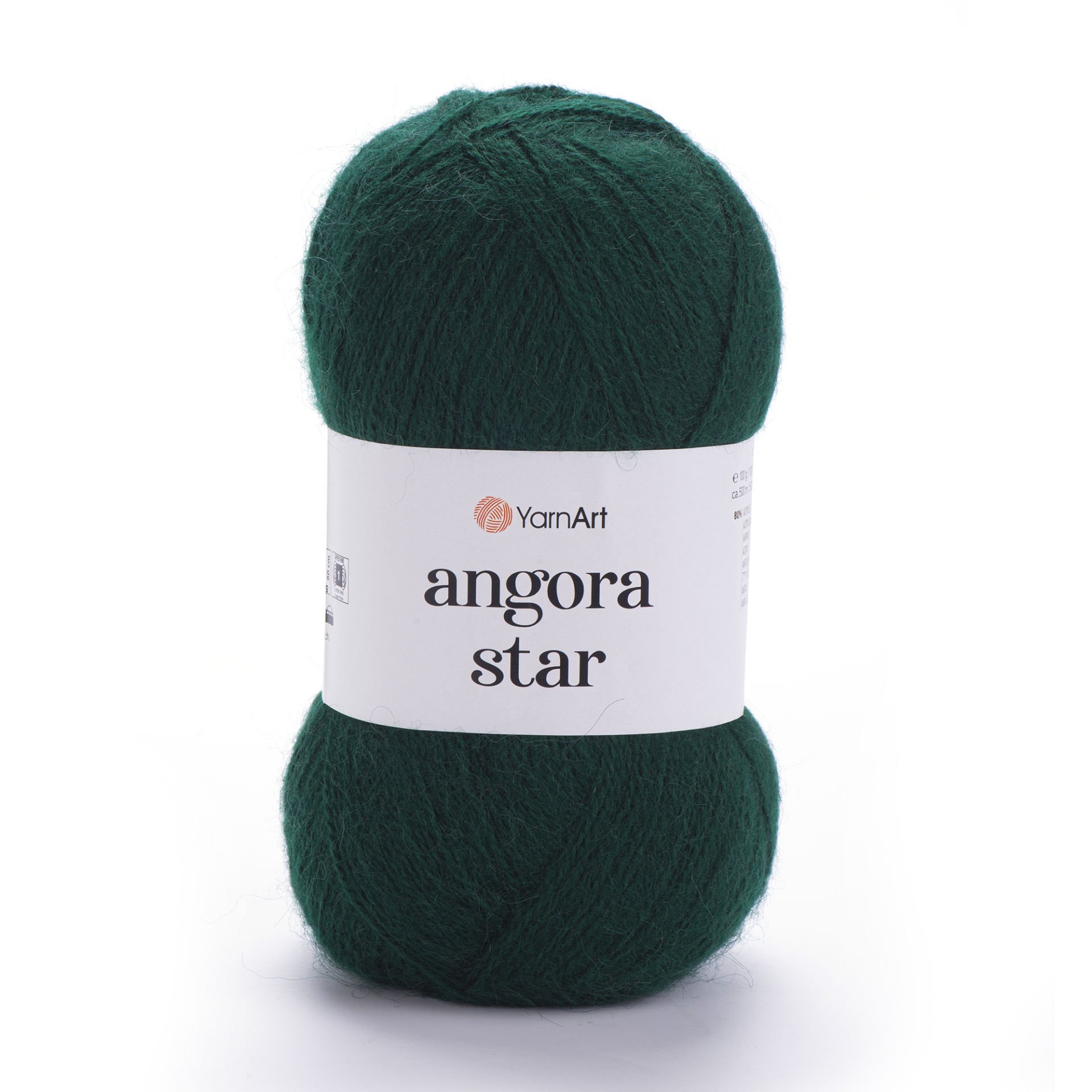 YARNART ANGORA STAR - KNITTING YARN EMERALD GREEN - 590
