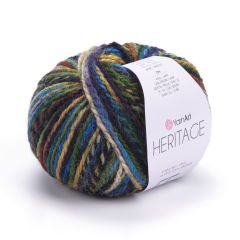 YARNART HERITAGE - MULTICOLOR KNITTING YARN VARIEGATED - 333