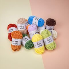 YARNART DOLCE MINI - 12 PCS KNITTING YARN