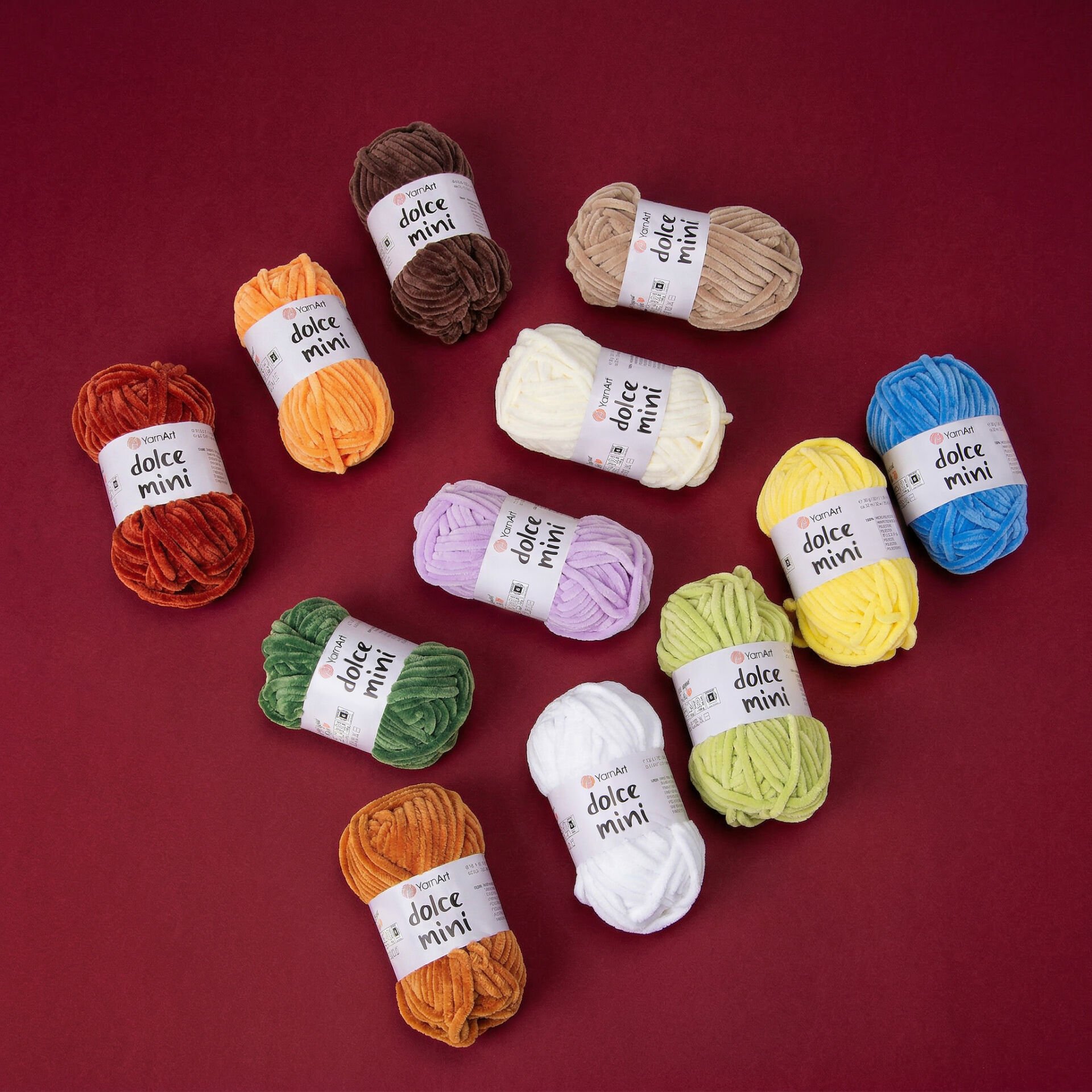 YARNART DOLCE MINI - 12 PCS KNITTING YARN