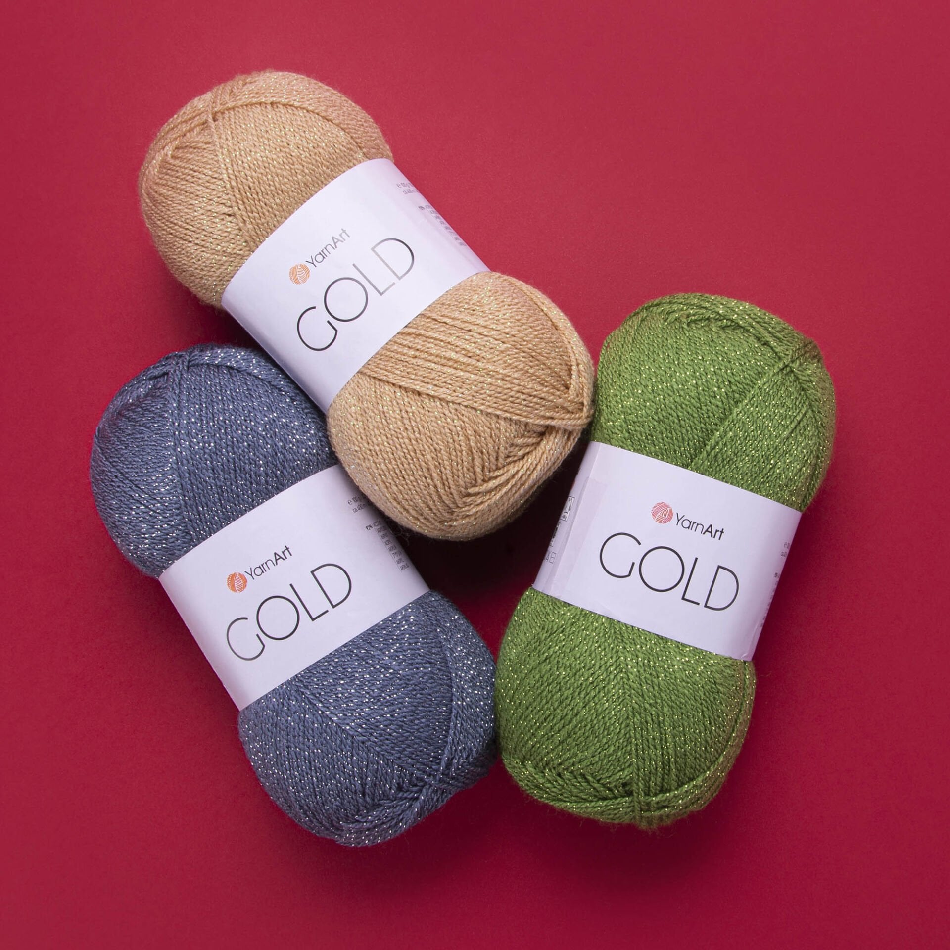 YARNART GOLD - GLITTERY KNITTING YARN
