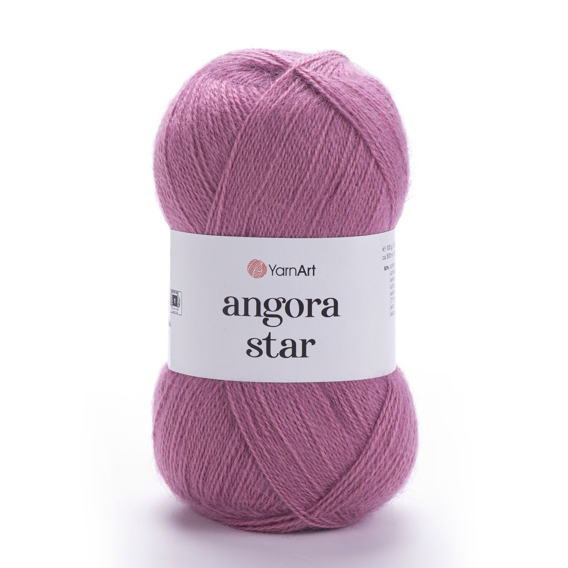 YARNART ANGORA STAR - KNITTING YARN DUSTY ROSE - 3017