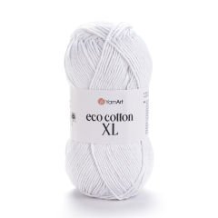 YARNART ECO COTTON XL - KNITTING YARN WHITE - 760