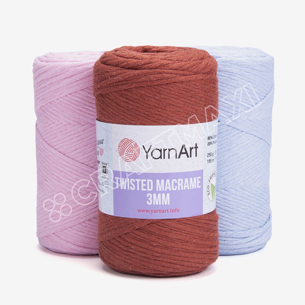 YARNART TWISTED MACRAME 3 MM - MACRAME CORD