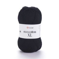 YARNART ECO COTTON XL - KNITTING YARN BLACK - 761