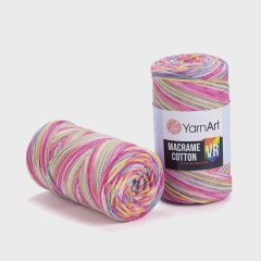 YARNART MACRAME COTTON VR - MACRAME CORD VARIEGATED - 913