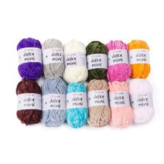 YARNART DOLCE MINI - 12 PCS KNITTING YARN MULTICOLORED - D
