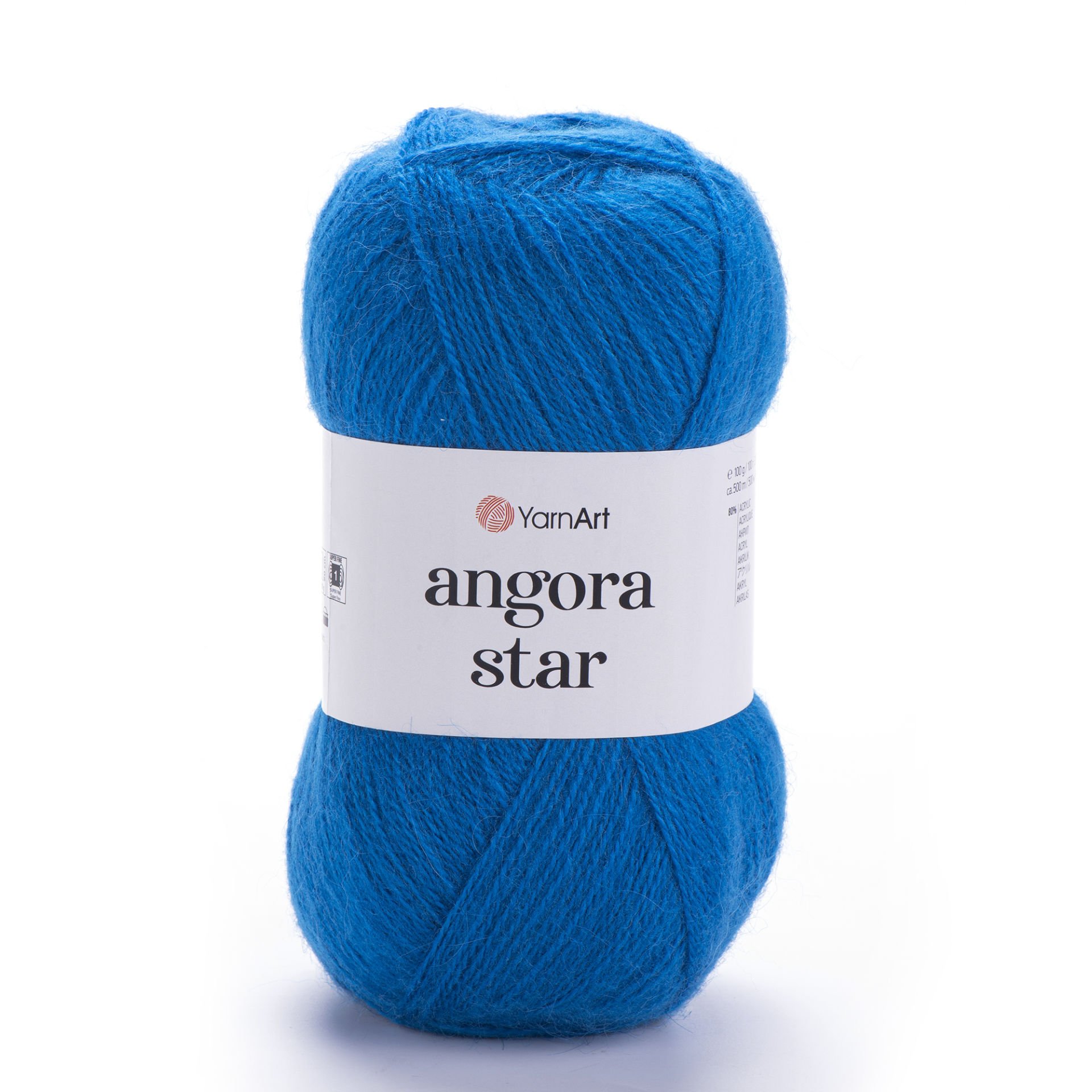 YARNART ANGORA STAR - KNITTING YARN DARK BLUE - 3040