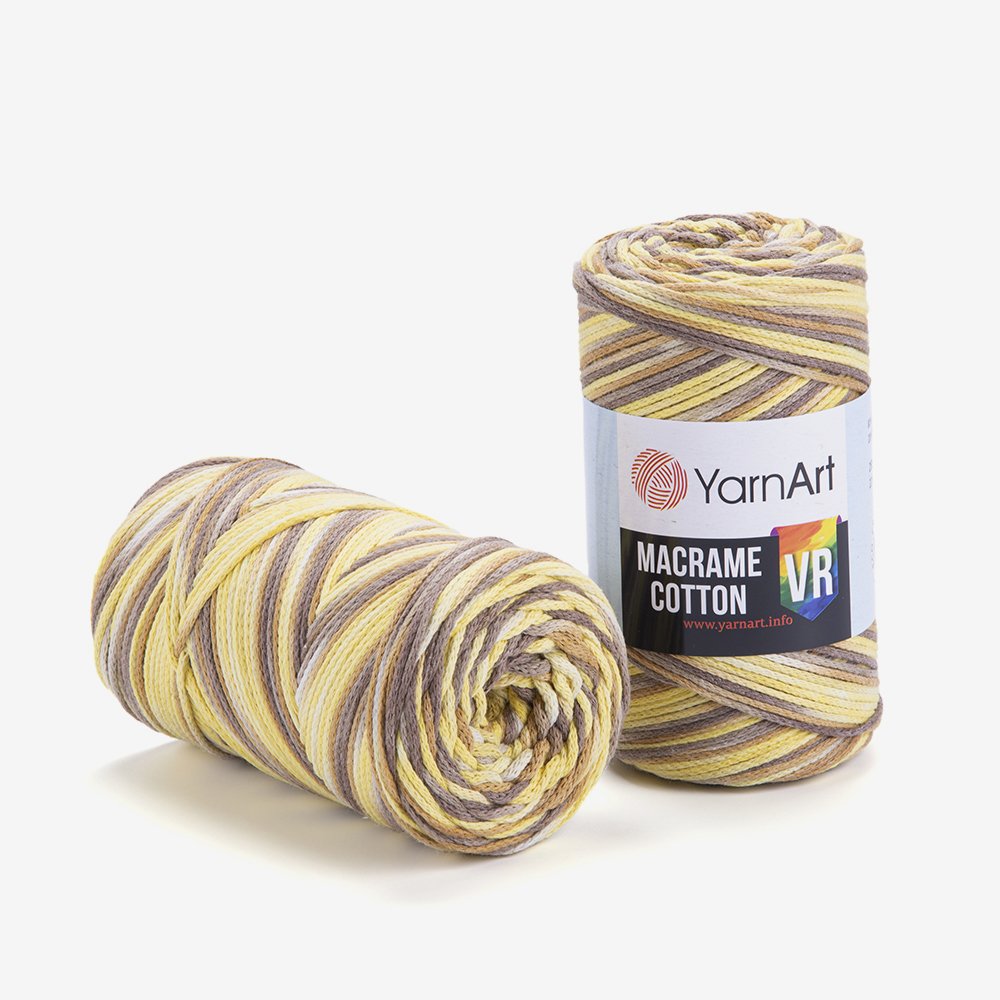 YARNART MACRAME COTTON VR - MACRAME CORD VARIEGATED - 914