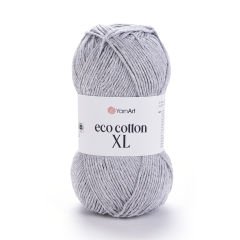 YARNART ECO COTTON XL - KNITTING YARN GREY - 763