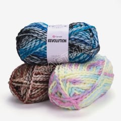 YARNART REVOLUTION - MULTICOLOR KNITTING YARN