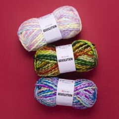 YARNART REVOLUTION - MULTICOLOR KNITTING YARN