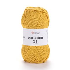 YARNART ECO COTTON XL - KNITTING YARN YELLOW - 764