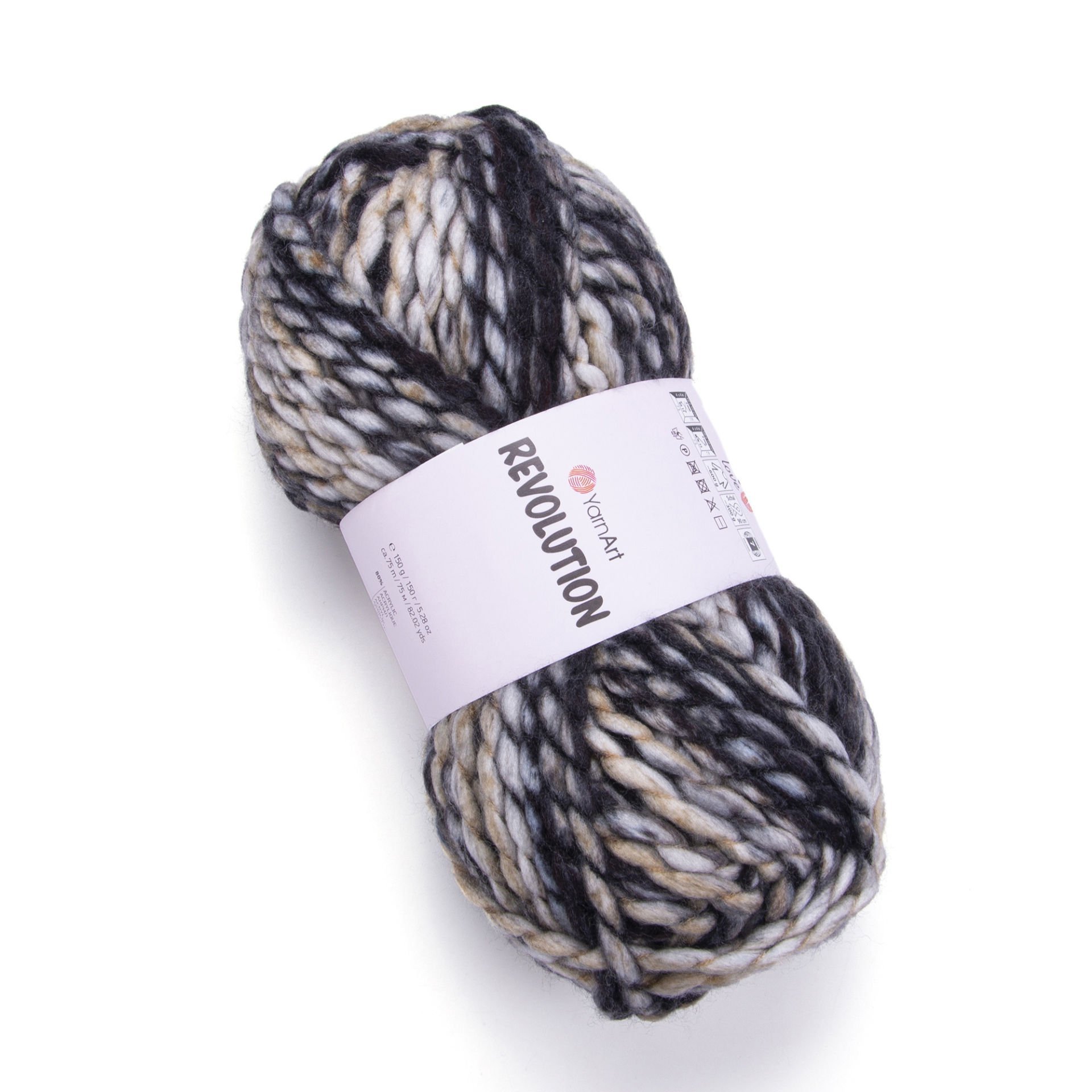 YARNART REVOLUTION - MULTICOLOR KNITTING YARN VARIEGATED - 1600