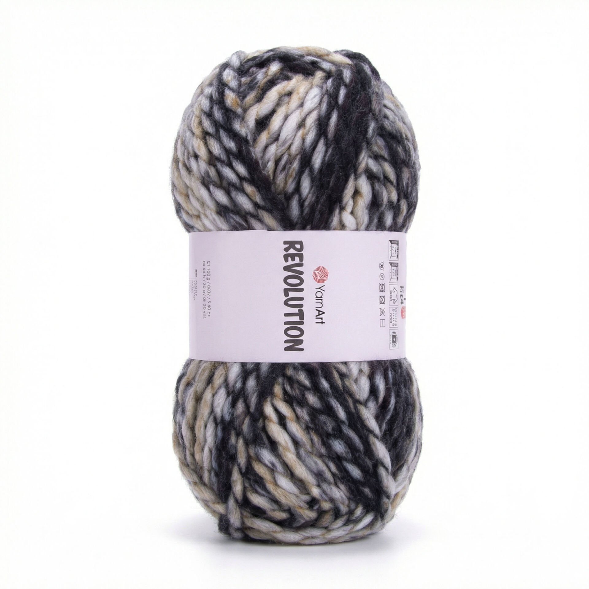 YARNART REVOLUTION - MULTICOLOR KNITTING YARN VARIEGATED - 1600