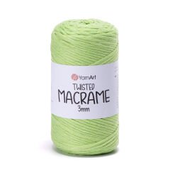 YARNART TWISTED MACRAME 3 MM - MACRAME CORD PISTACHIO - 755