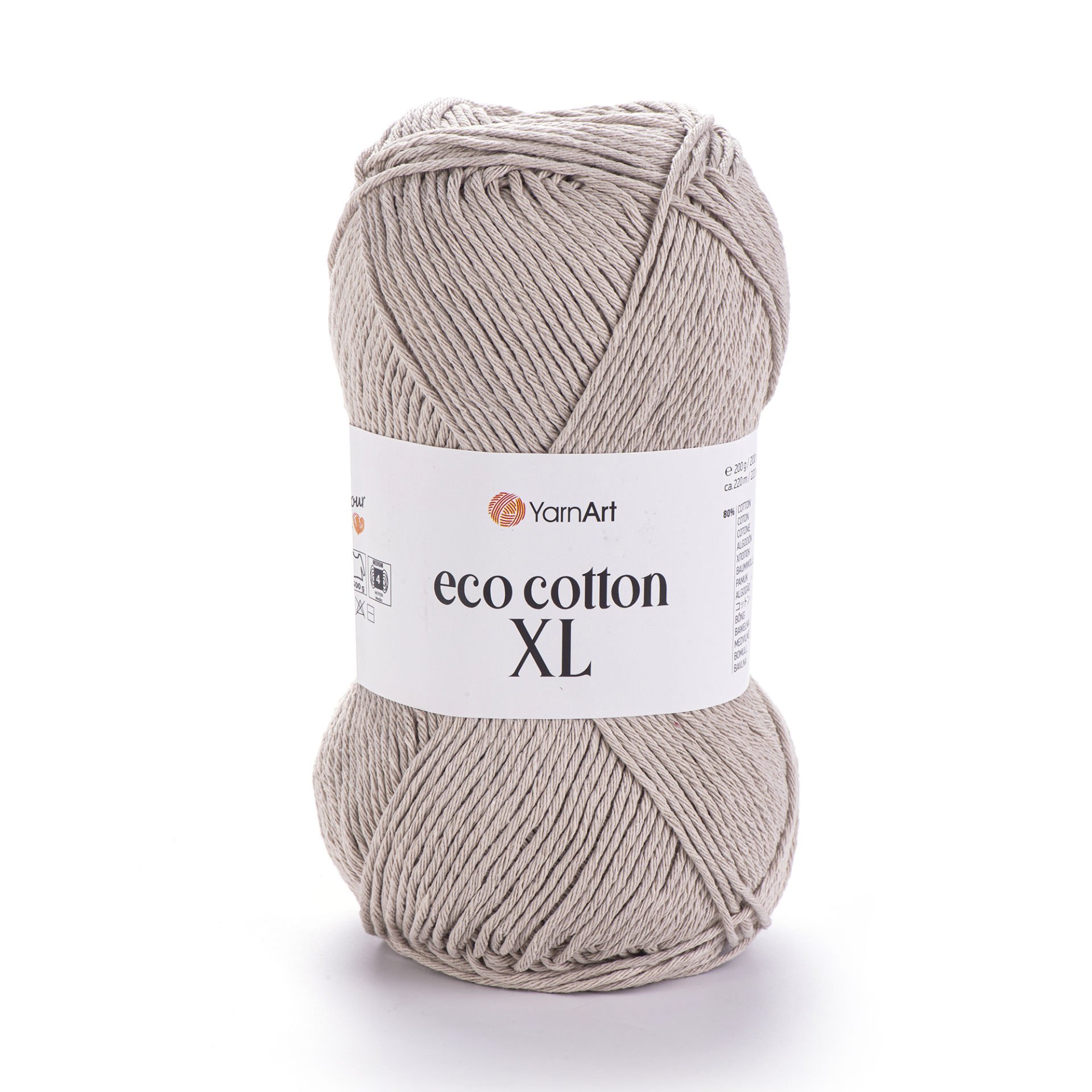 YARNART ECO COTTON XL - KNITTING YARN SAND BEIGE - 768