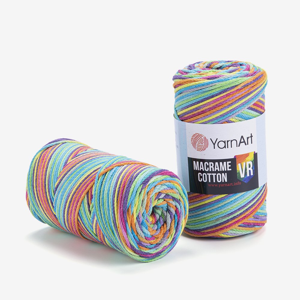 YARNART MACRAME COTTON VR - MACRAME CORD VARIEGATED - 919
