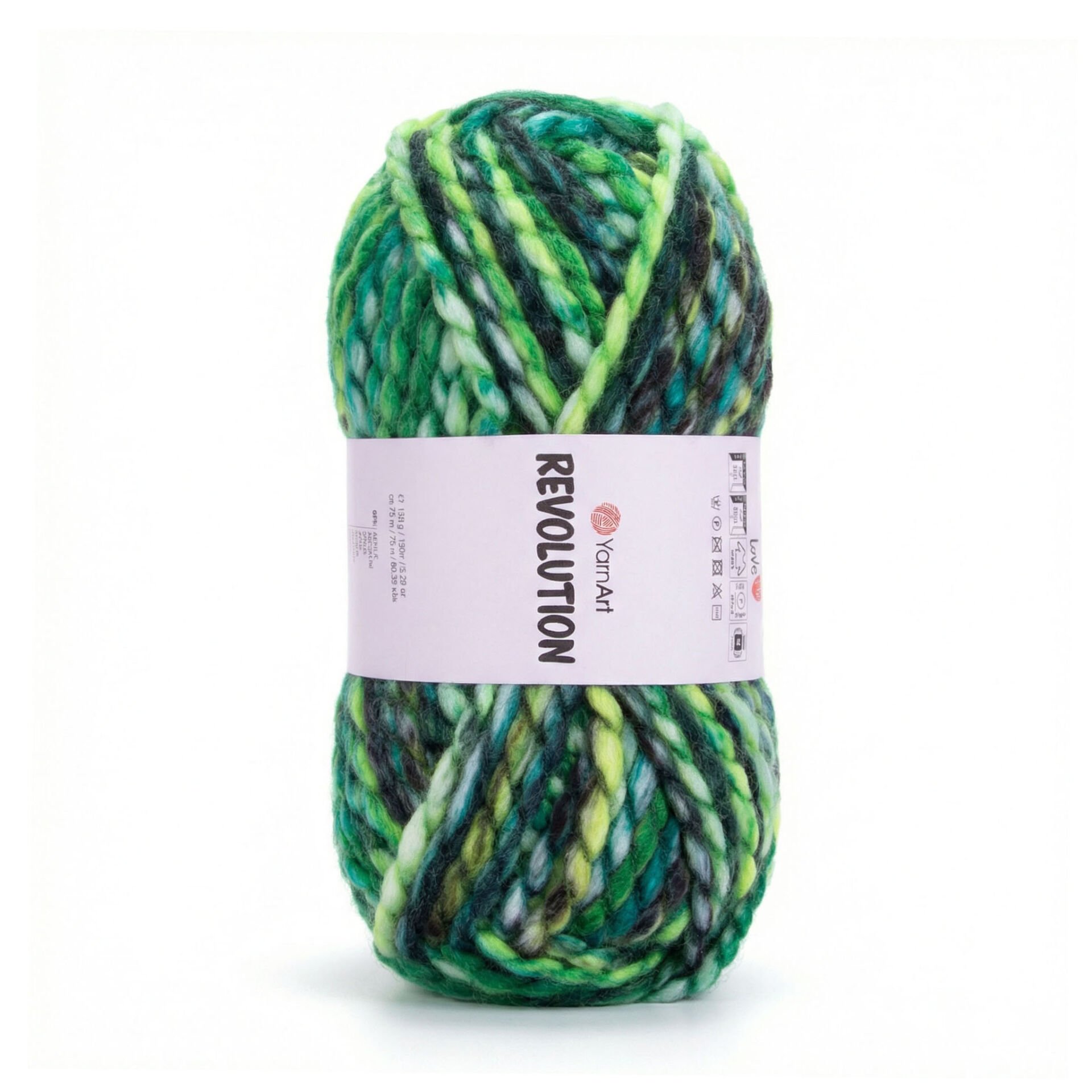 YARNART REVOLUTION - MULTICOLOR KNITTING YARN VARIEGATED - 1602