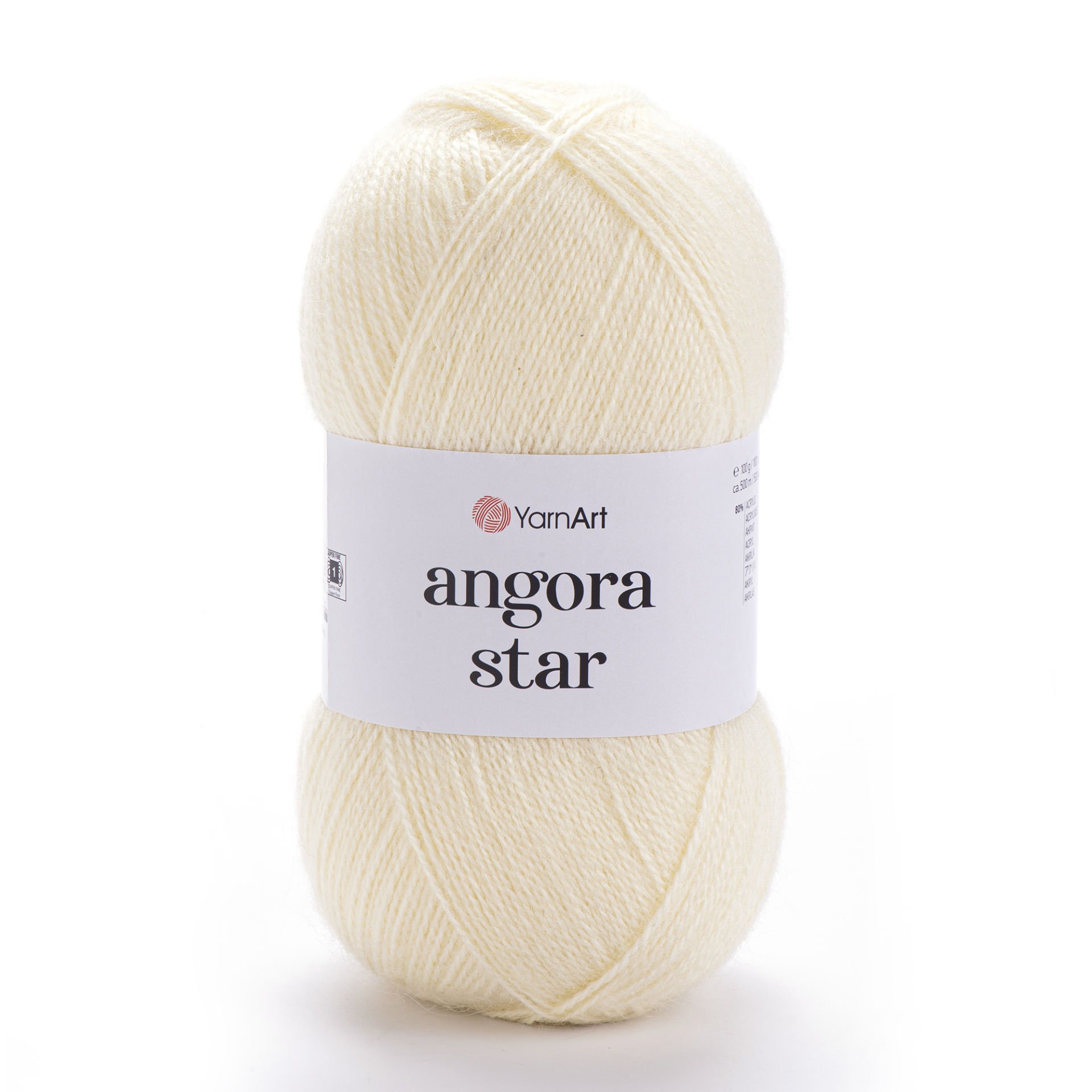 YARNART ANGORA STAR - KNITTING YARN CREAM - 7003
