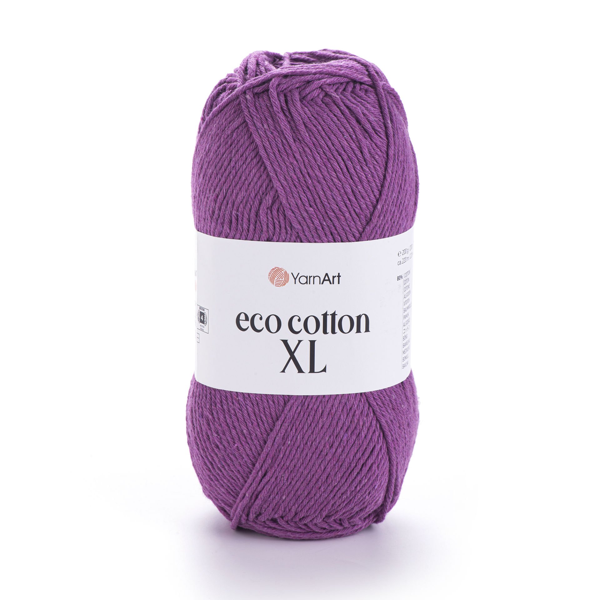 YARNART ECO COTTON XL - KNITTING YARN PURPLE - 772