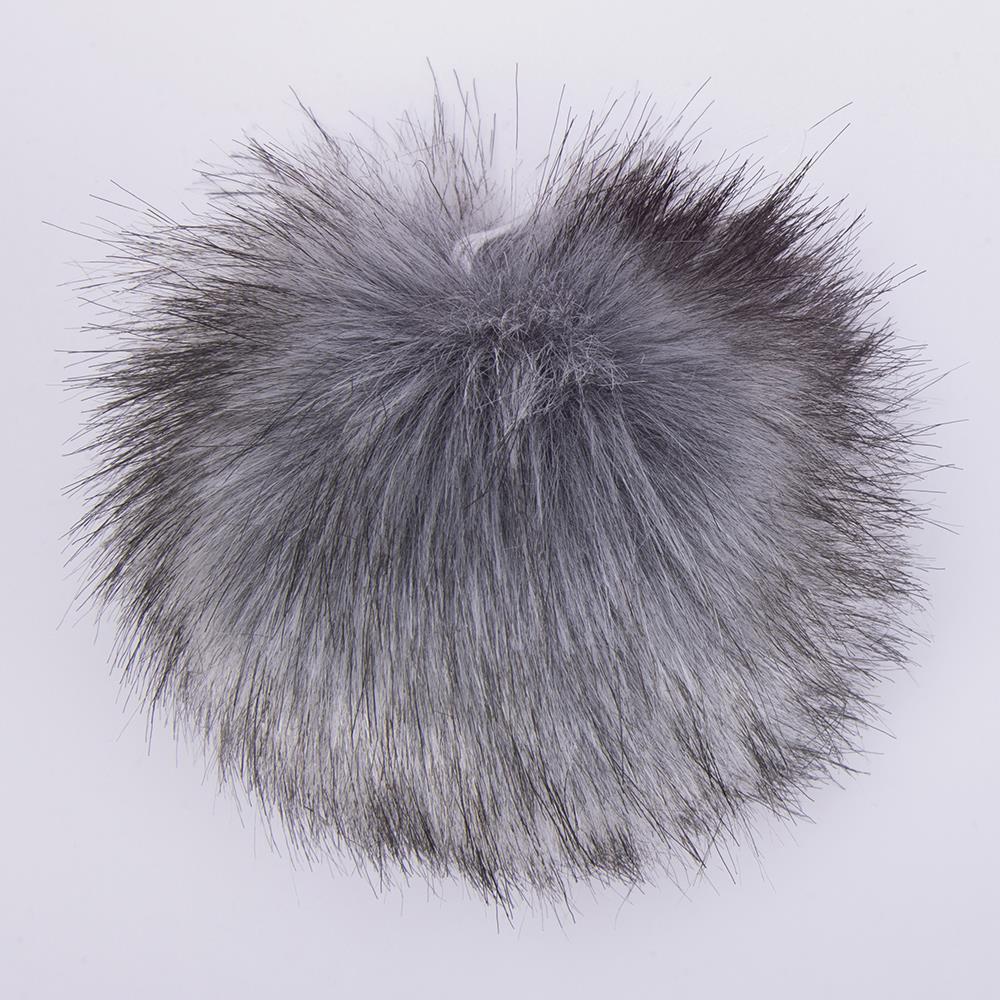 YARNART FURRY POMPONS - POM POM GREY - 53