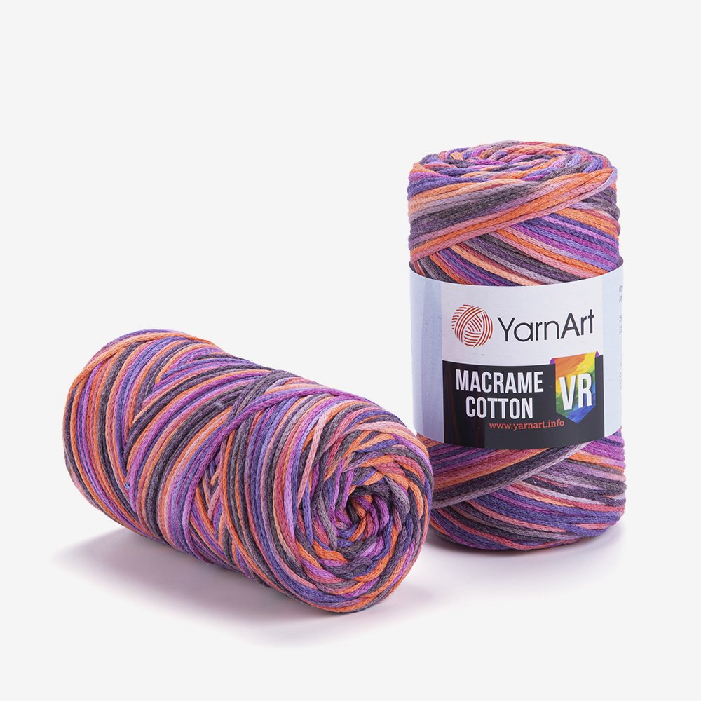 YARNART MACRAME COTTON VR - MACRAME CORD VARIEGATED - 922