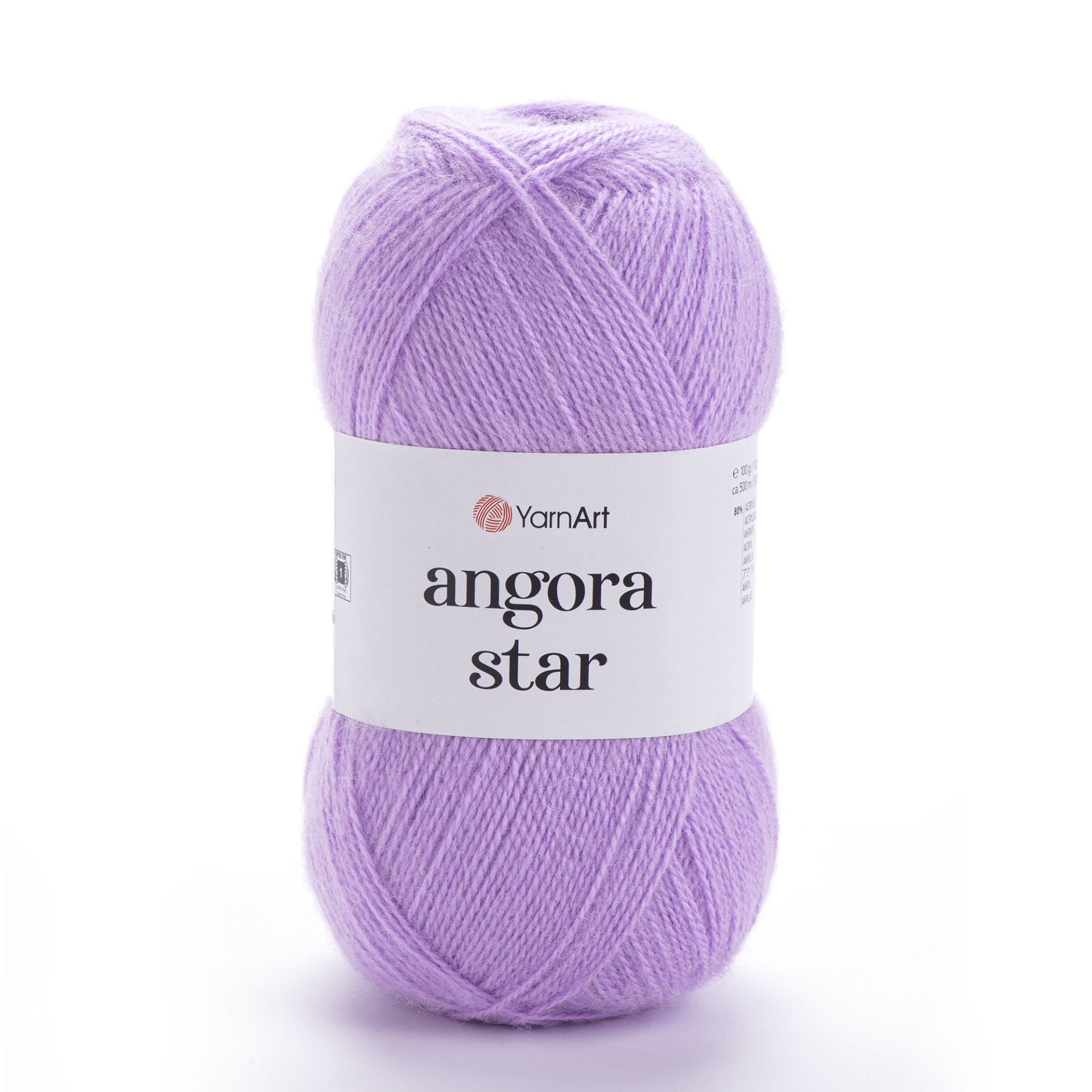 YARNART ANGORA STAR - KNITTING YARN LILAC - 9560