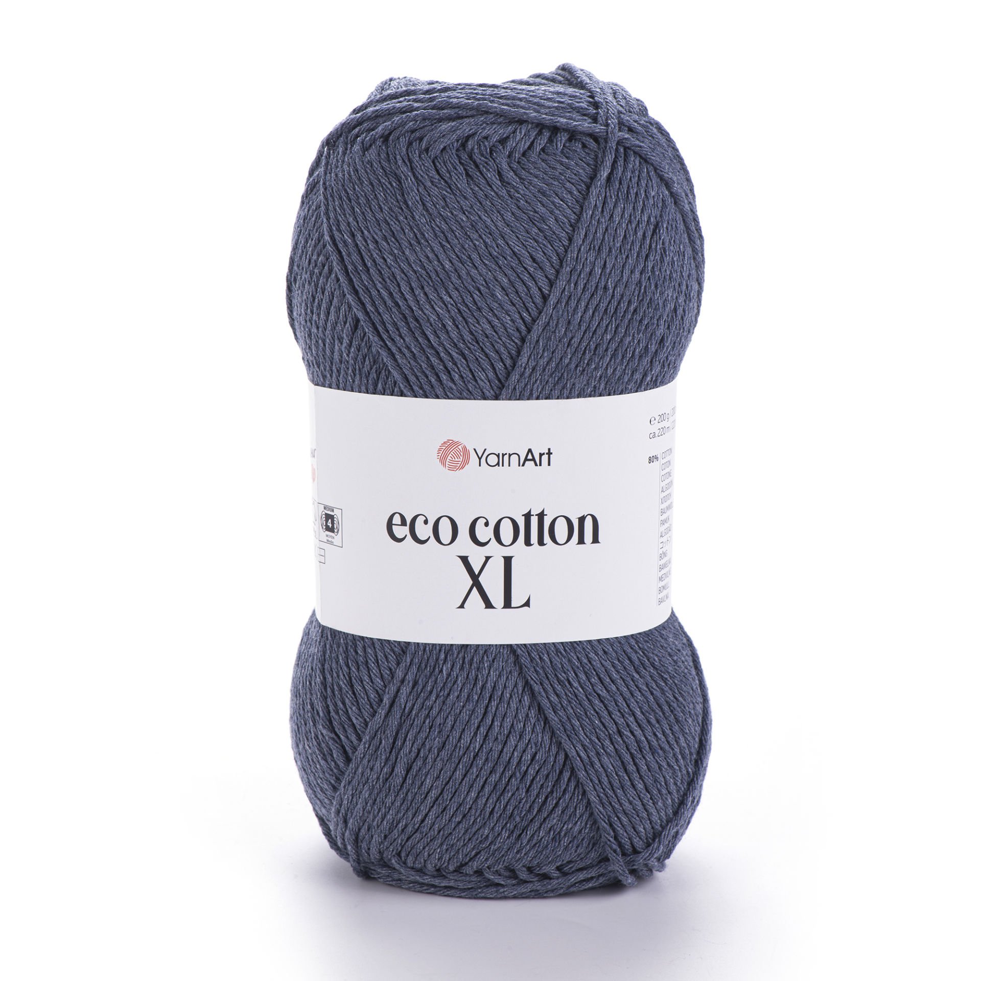 YARNART ECO COTTON XL - KNITTING YARN DENIM BLUE - 773