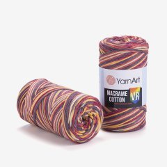 YARNART MACRAME COTTON VR - MACRAME CORD VARIEGATED - 923