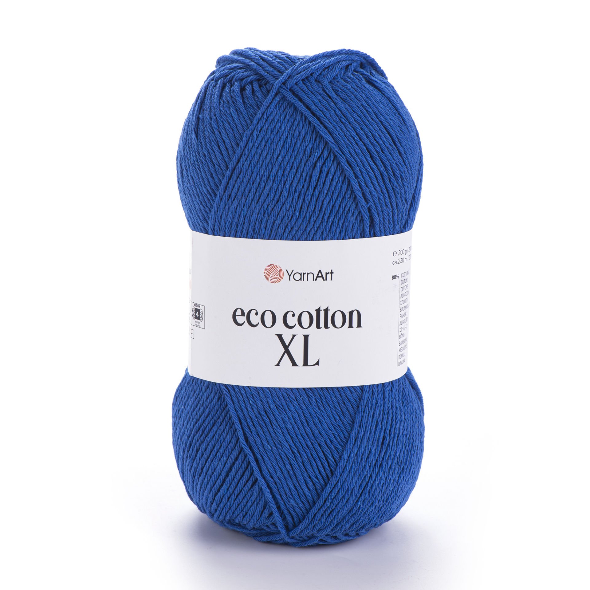 YARNART ECO COTTON XL - KNITTING YARN INDIGO BLUE - 774