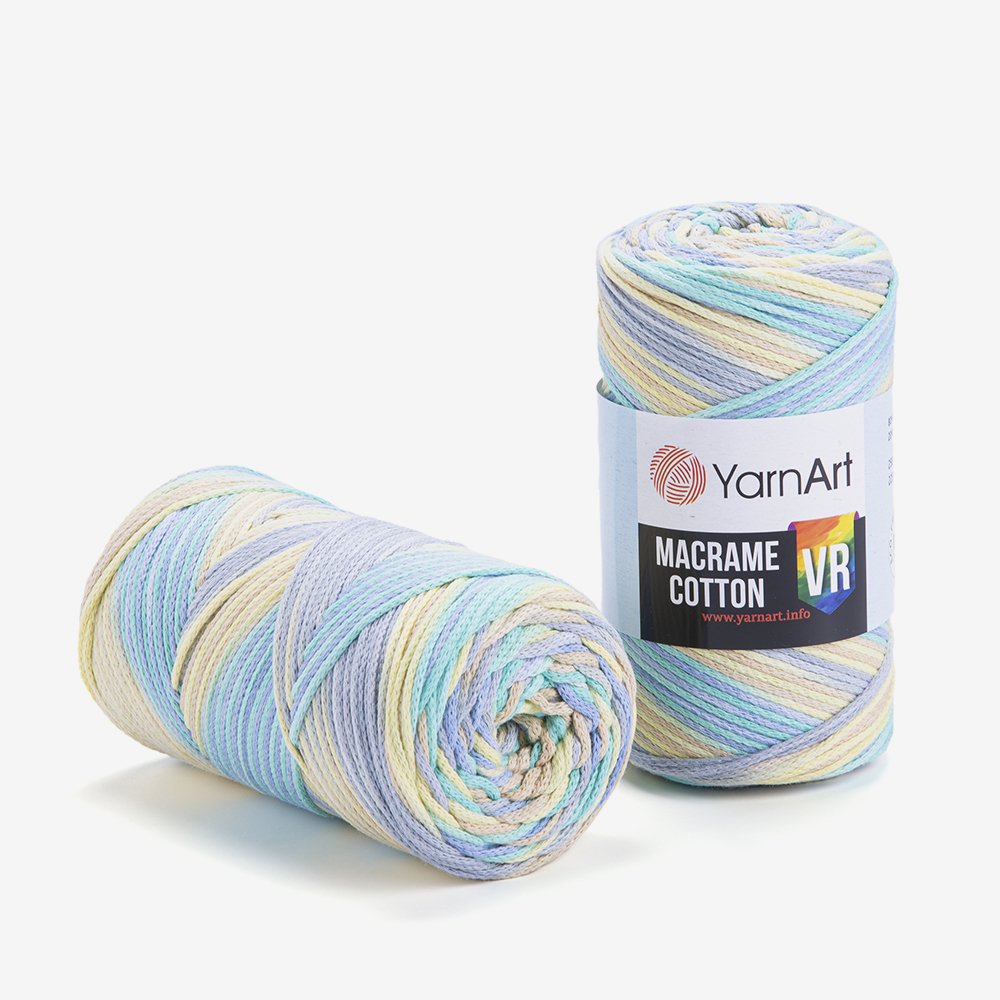 YARNART MACRAME COTTON VR - MACRAME CORD VARIEGATED - 924