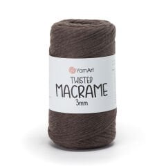 YARNART TWISTED MACRAME 3 MM - MACRAME CORD BROWN - 769