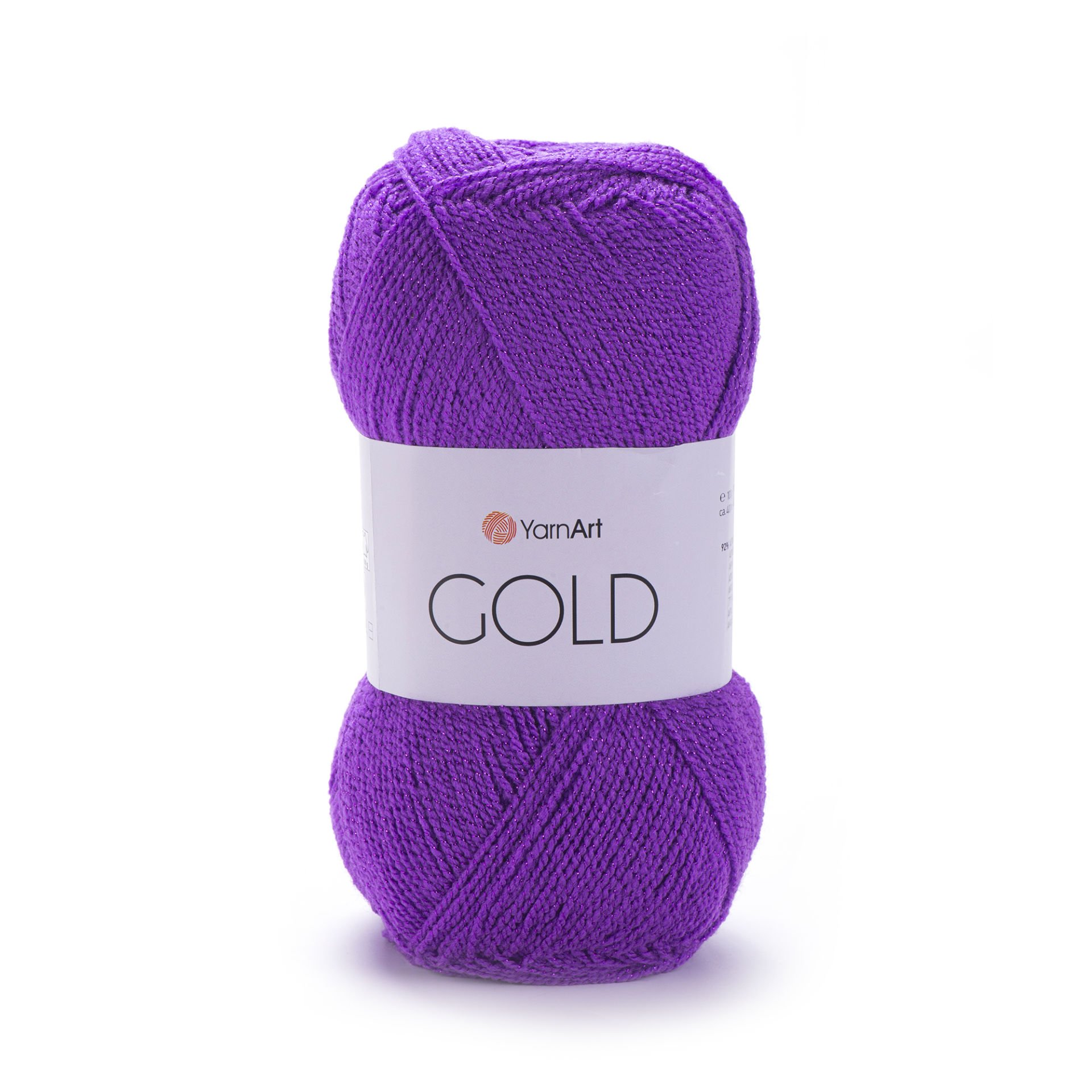 YARNART GOLD - GLITTERY KNITTING YARN PURPLE - 9002