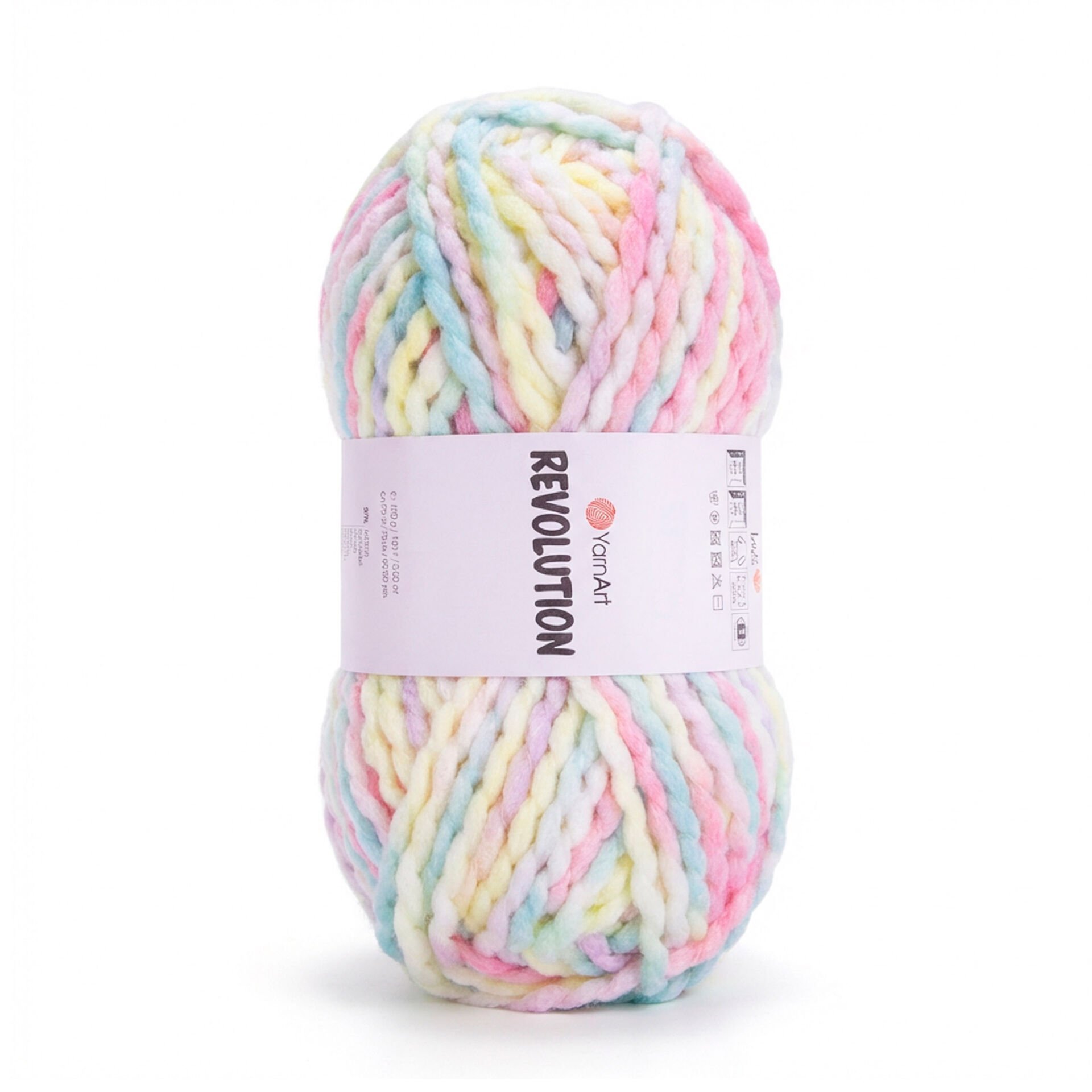 YARNART REVOLUTION - MULTICOLOR KNITTING YARN VARIEGATED - 1609