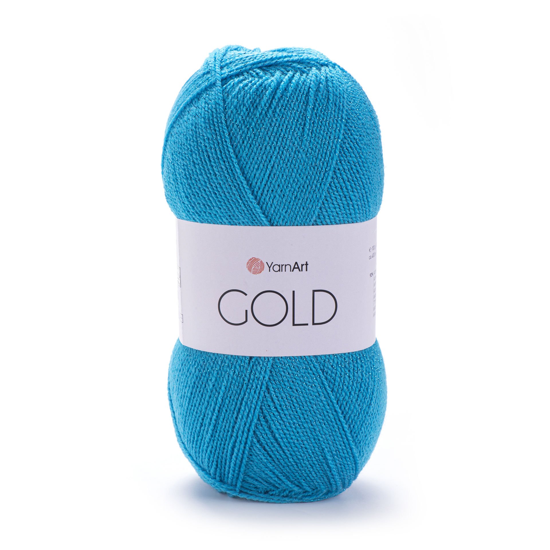 YARNART GOLD - GLITTERY KNITTING YARN TURQUOISE - 9030
