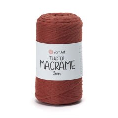 YARNART TWISTED MACRAME 3 MM - MACRAME CORD TERRACOTTA - 785