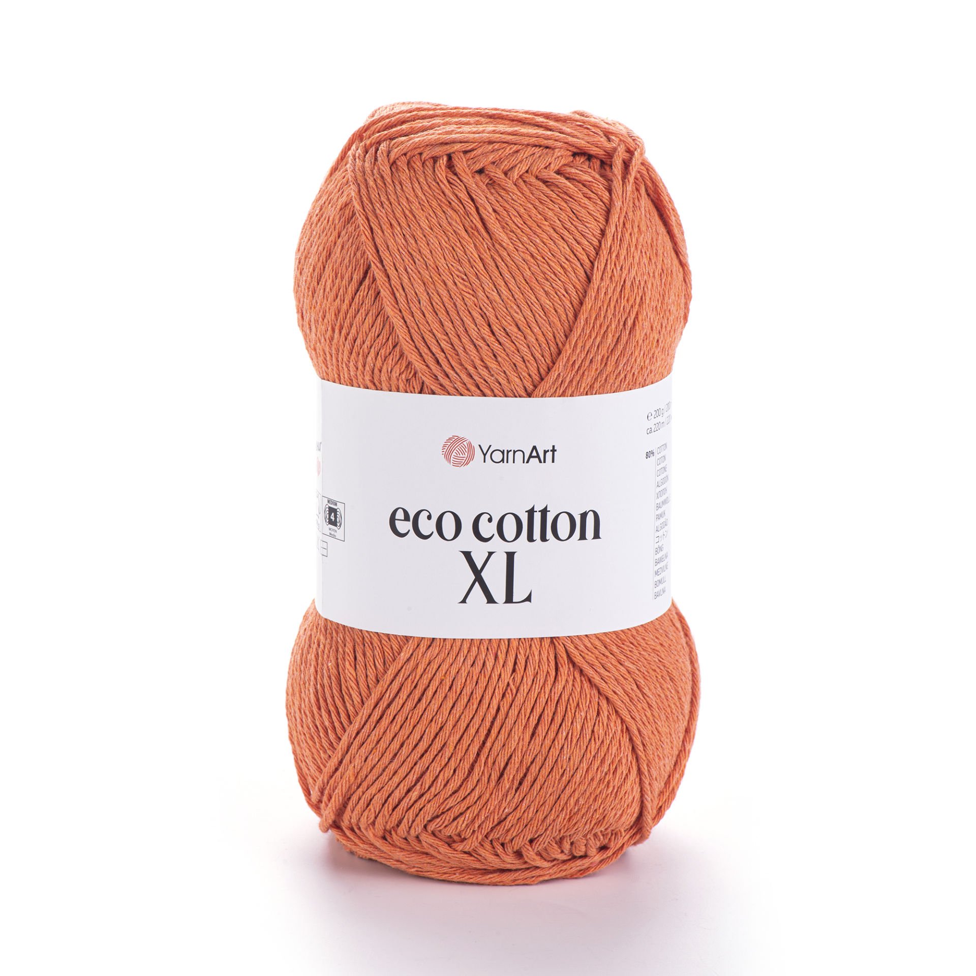 YARNART ECO COTTON XL - KNITTING YARN ORANGE - 779