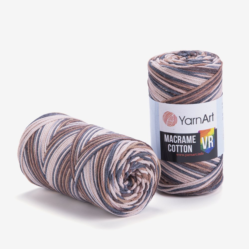 YARNART MACRAME COTTON VR - MACRAME CORD VARIEGATED - 928