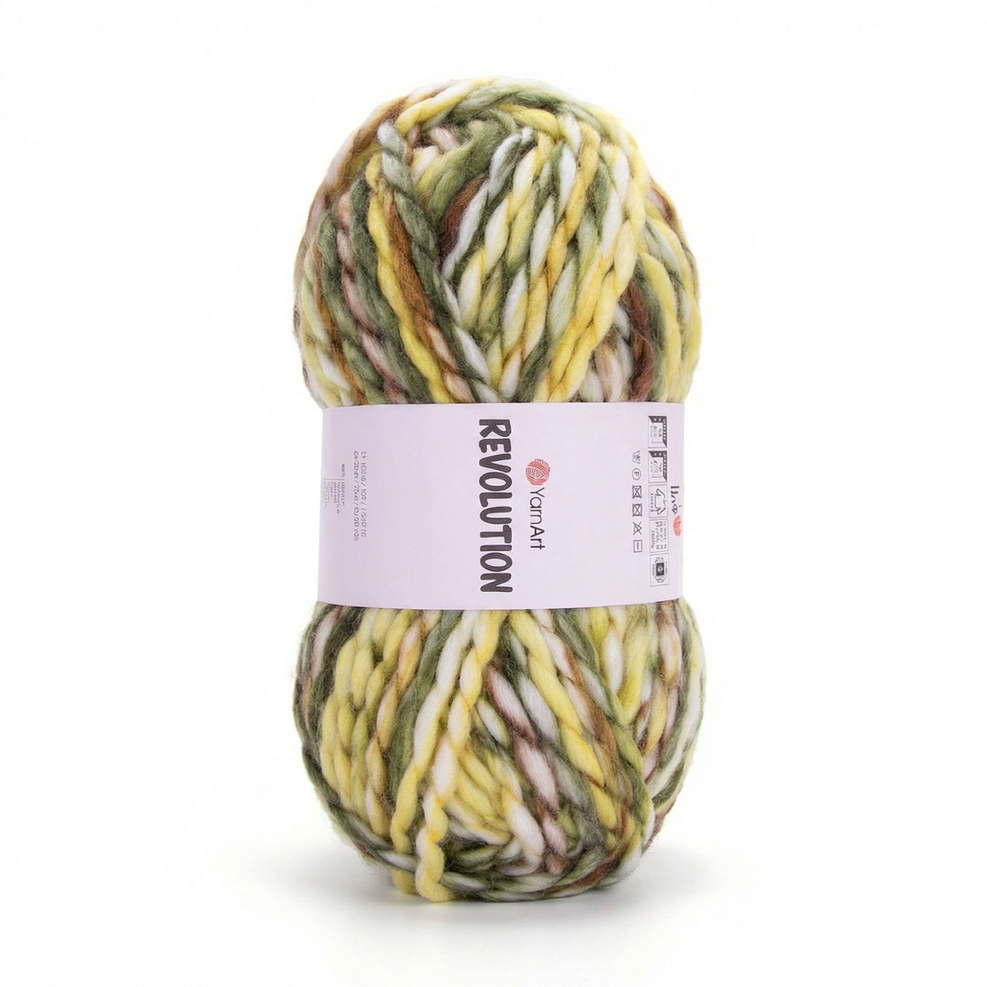 YARNART REVOLUTION - MULTICOLOR KNITTING YARN VARIEGATED - 1611