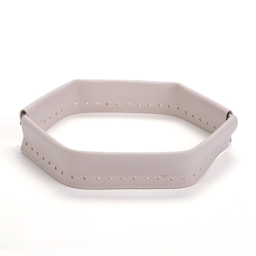 SNAP BAG FRAME IN LEATHER 25 CM CREAM