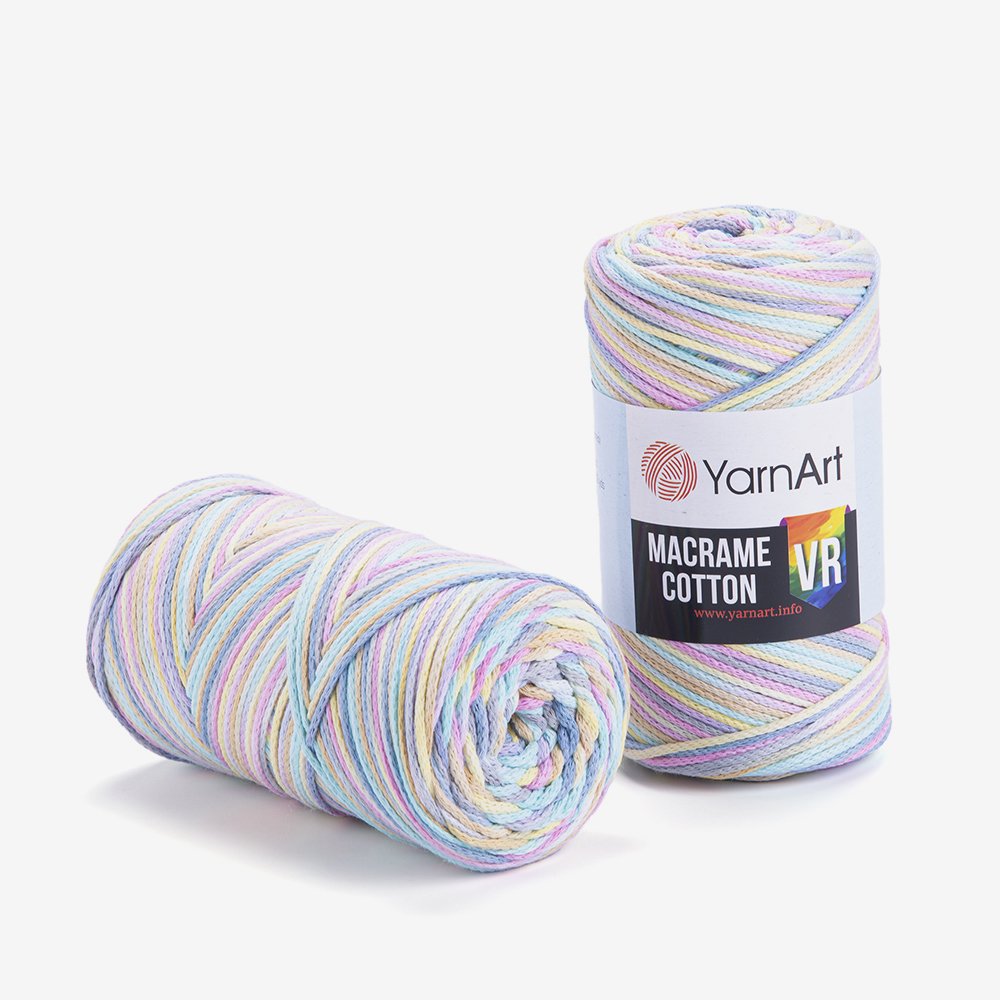 YARNART MACRAME COTTON VR - MACRAME CORD VARIEGATED - 929