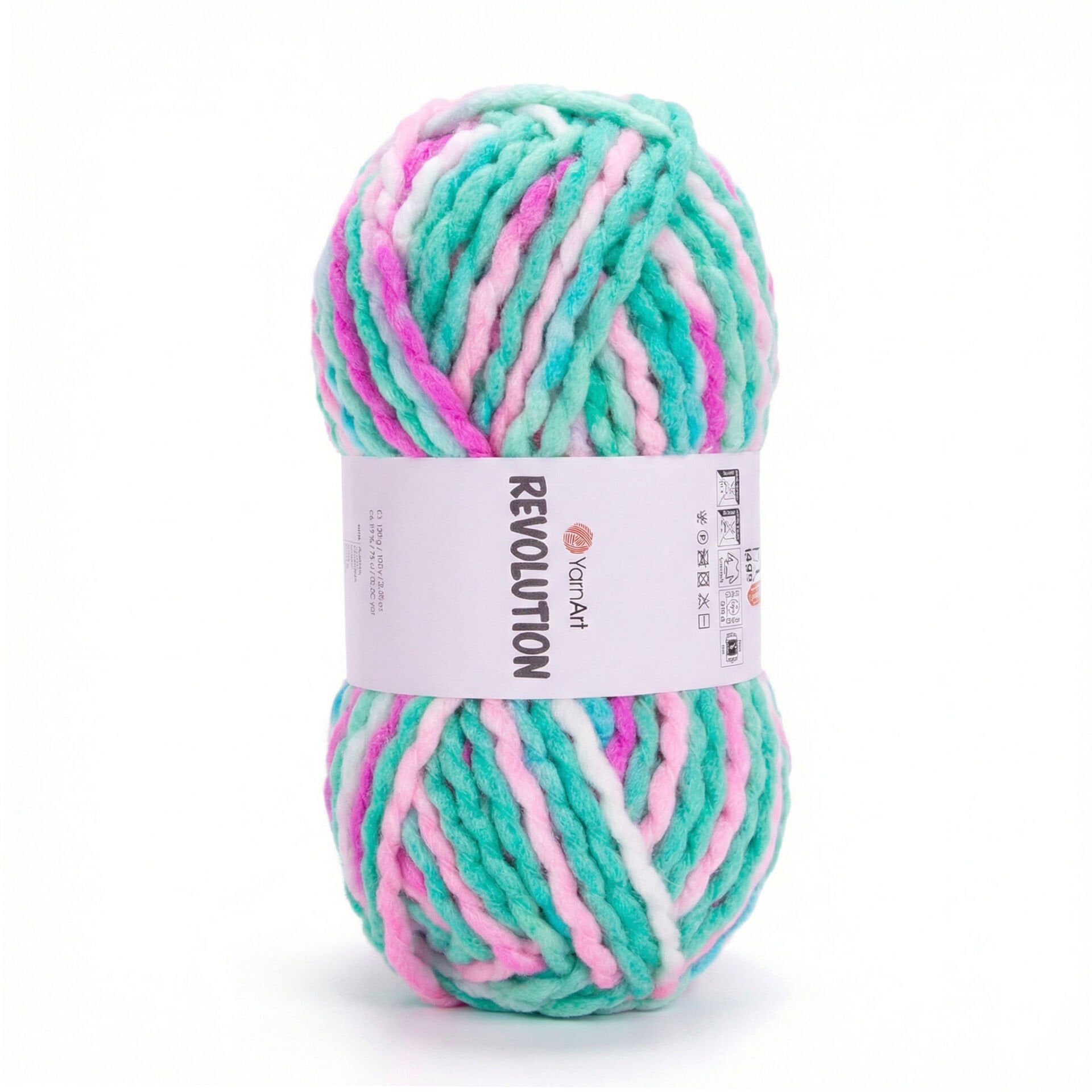 YARNART REVOLUTION - MULTICOLOR KNITTING YARN VARIEGATED - 1613