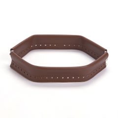 SNAP BAG FRAME IN LEATHER 25 CM GINGER