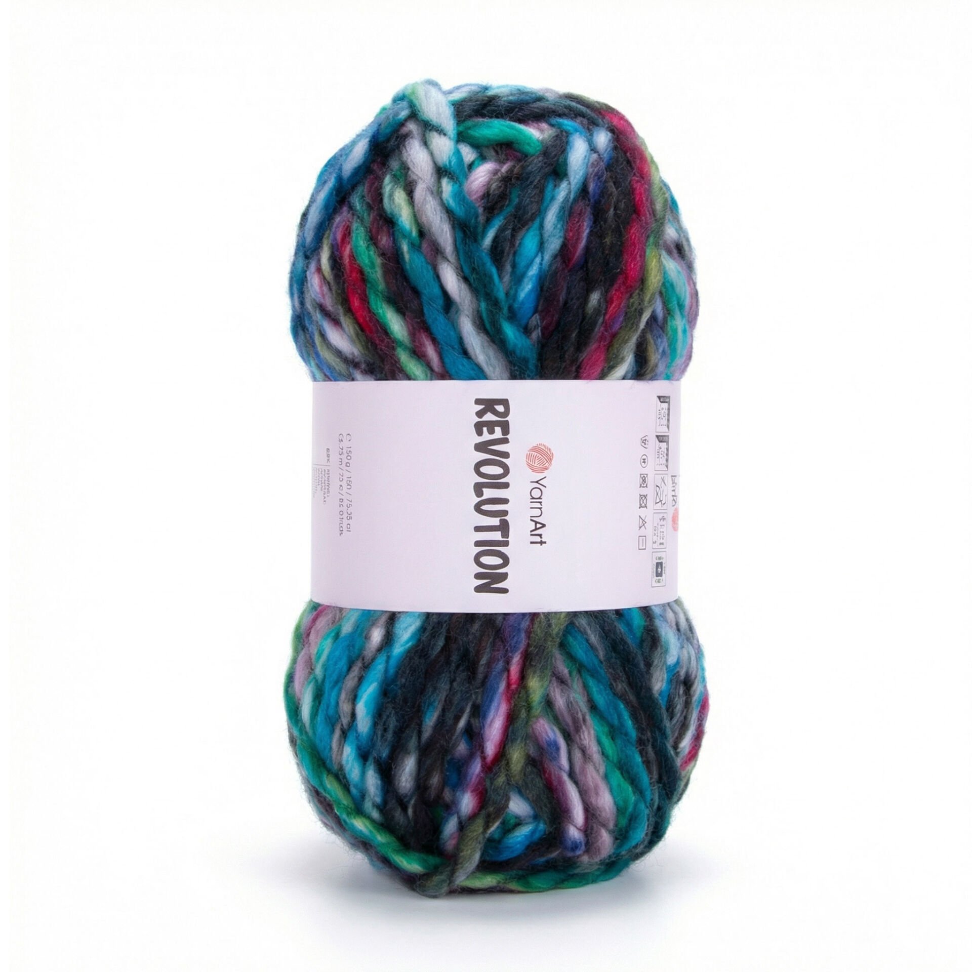 YARNART REVOLUTION - MULTICOLOR KNITTING YARN VARIEGATED - 1614