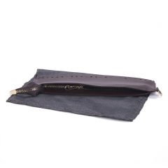 BAG ZIPPER WITH LINING 28 CM BROWN