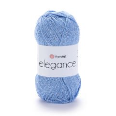 YARNART ELEGANCE - GLITTERY KNITTING YARN BABY BLUE - 107