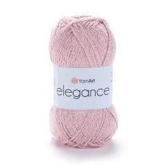 YARNART ELEGANCE - GLITTERY KNITTING YARN POWDER PINK - 108